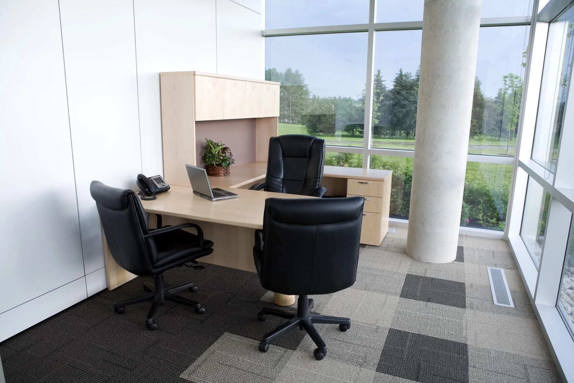 Professional office cleaning team preparing a bright workspace in Cape Town